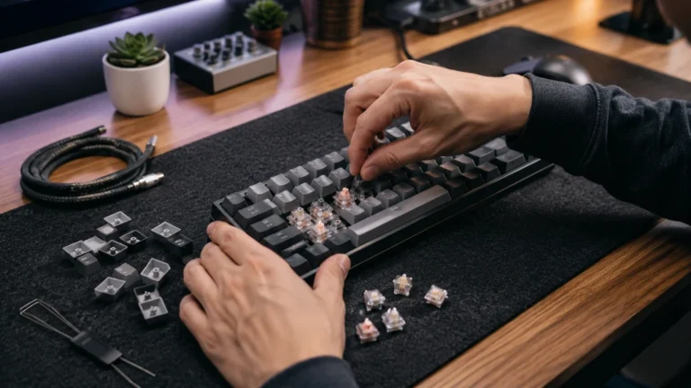 Personnalisation d’un clavier mécanique avec remplacement des switches et keycaps